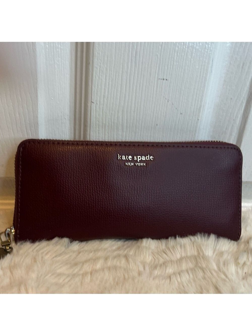 KATE SPADE NEW YORK BURGUNDY/DEEP PLUM WALLET - Picture 3 of 15